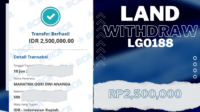 Land Withdraw 2,500,000jt