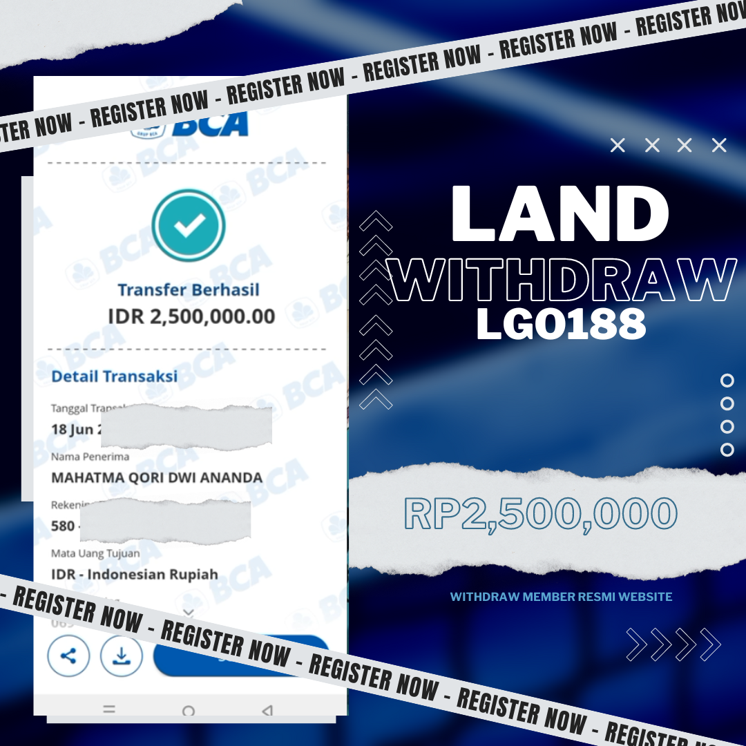 Land Withdraw 2,500,000jt